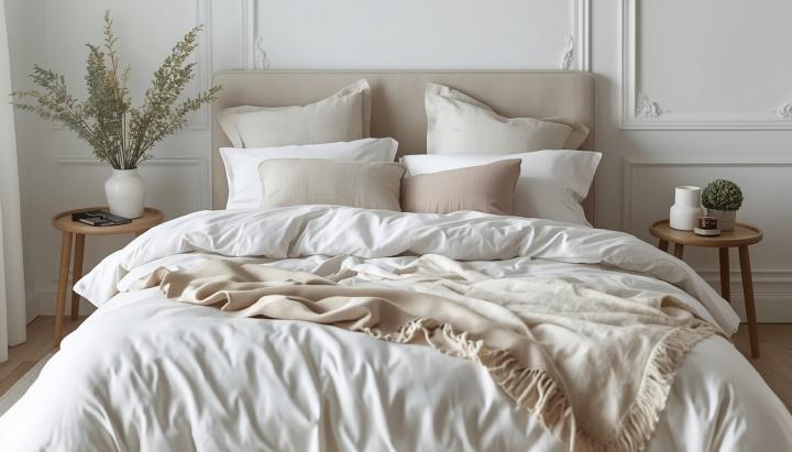 Elegant, understated bed linen - a set of bed linen