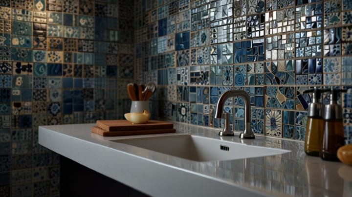 Mosaic tiles are stylish solutions for the kitchen and bathroom